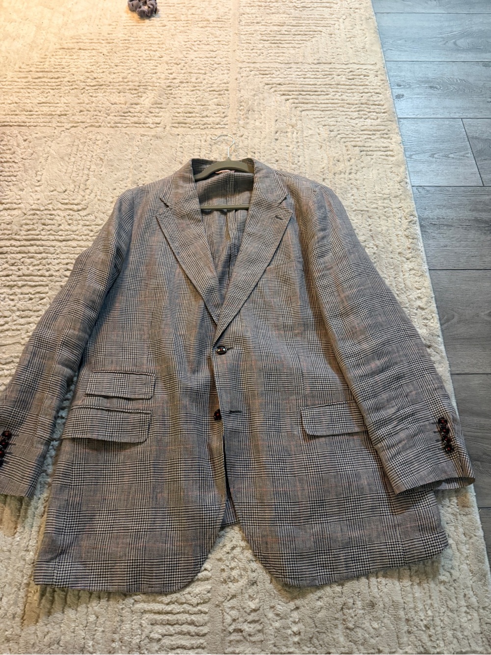 Carolina Herrera Gray Glen Plaid Sport Coat